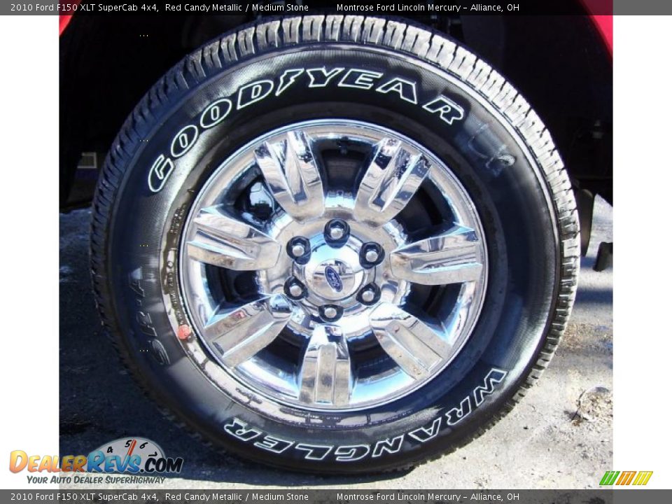2010 Ford F150 XLT SuperCab 4x4 Red Candy Metallic / Medium Stone Photo #22