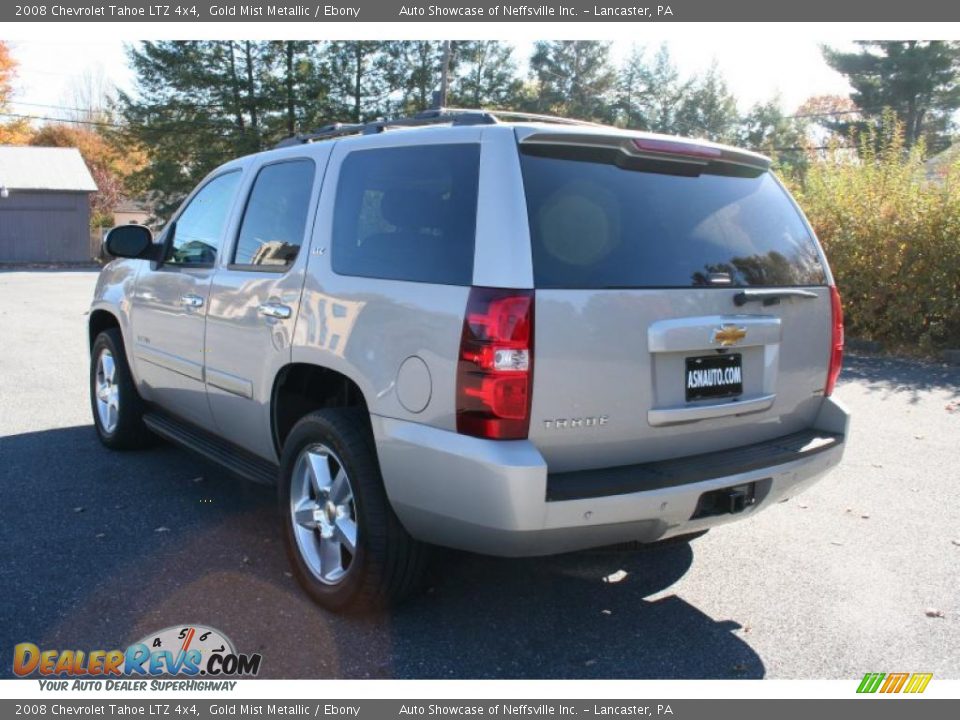 2008 Chevrolet Tahoe LTZ 4x4 Gold Mist Metallic / Ebony Photo #4