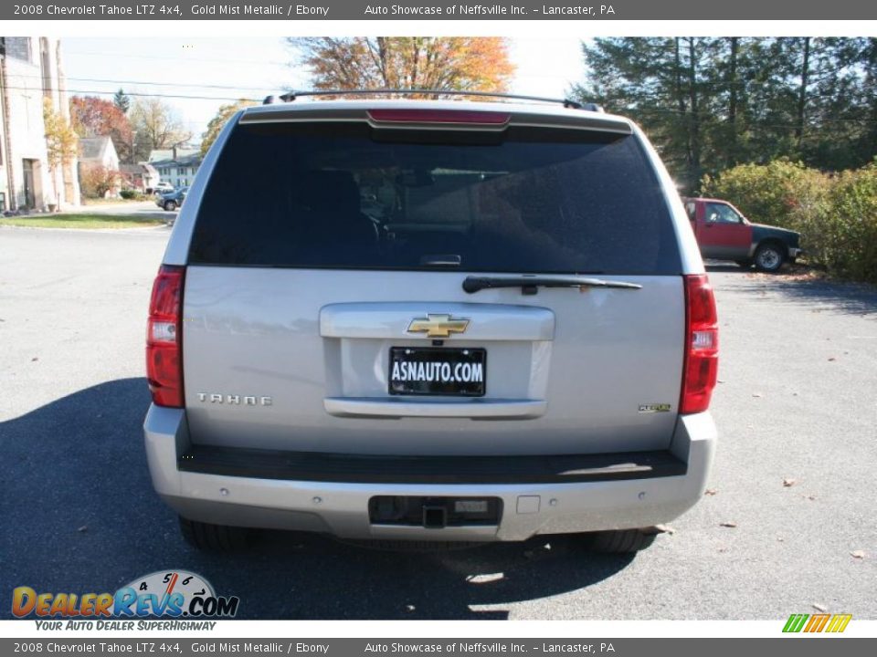 2008 Chevrolet Tahoe LTZ 4x4 Gold Mist Metallic / Ebony Photo #5