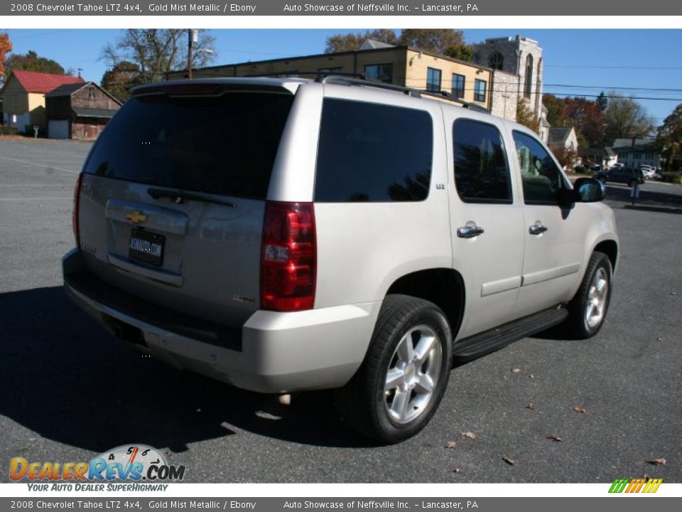 2008 Chevrolet Tahoe LTZ 4x4 Gold Mist Metallic / Ebony Photo #6