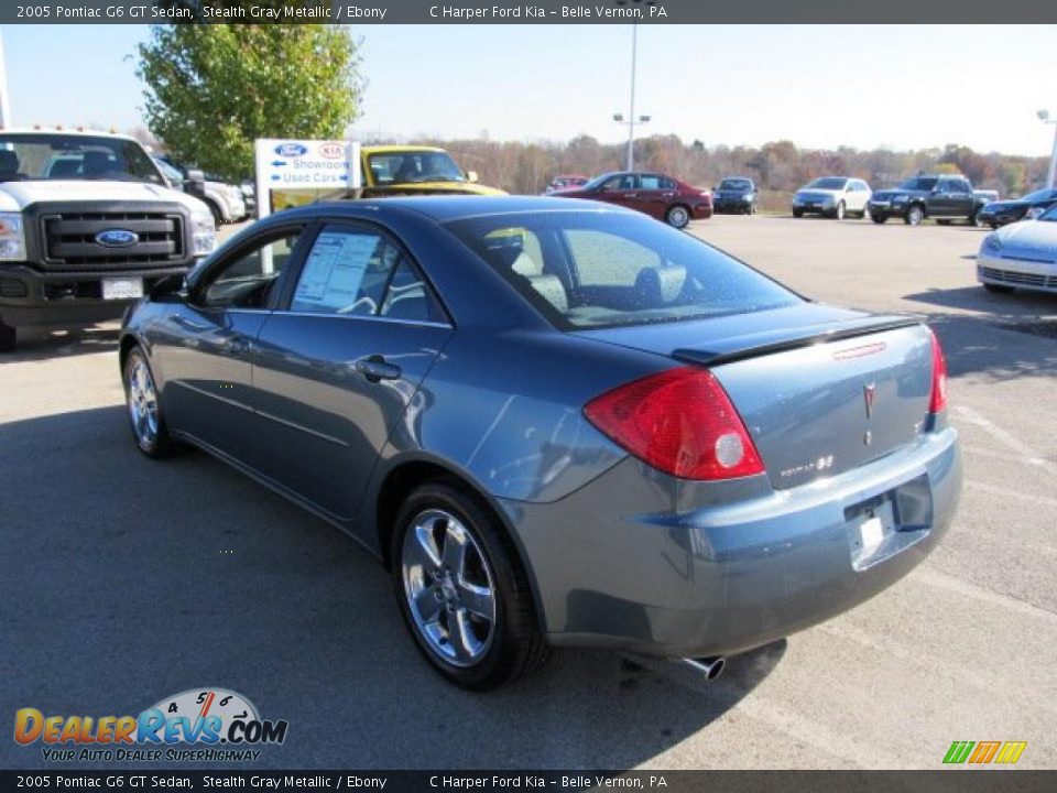 2005 Pontiac G6 GT Sedan Stealth Gray Metallic / Ebony Photo #7