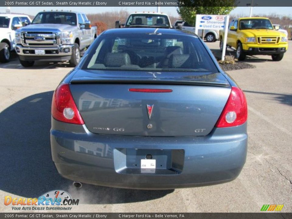 2005 Pontiac G6 GT Sedan Stealth Gray Metallic / Ebony Photo #8