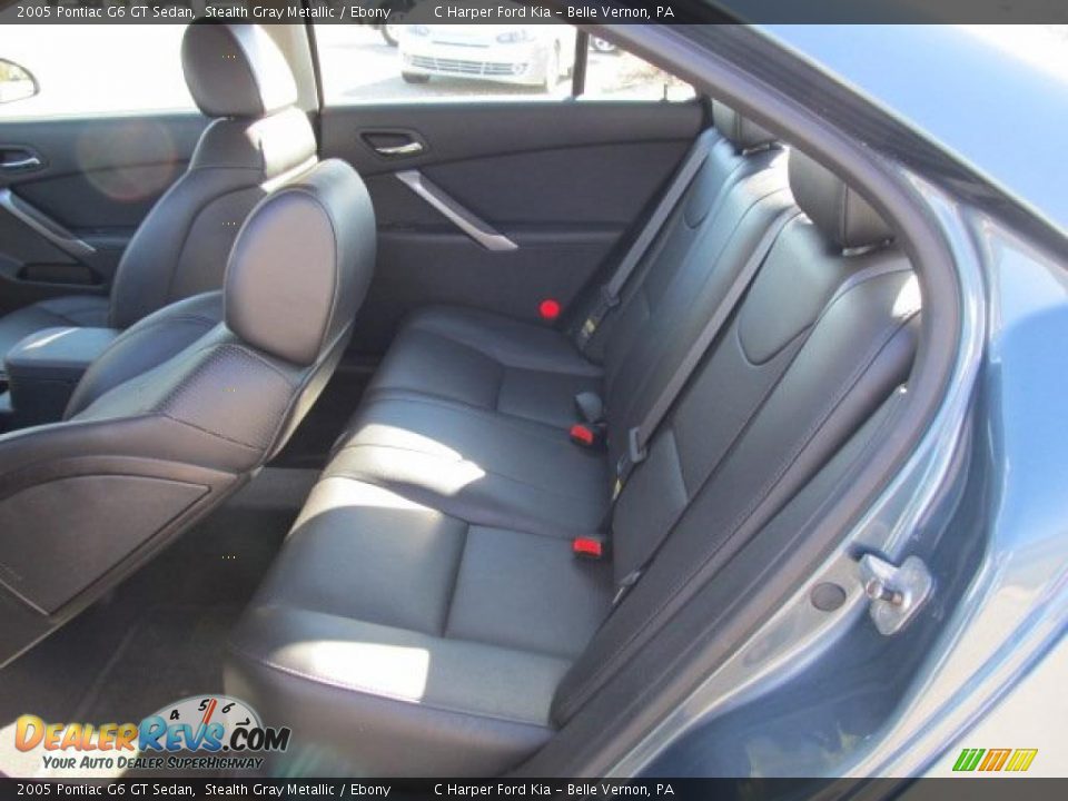 Ebony Interior - 2005 Pontiac G6 GT Sedan Photo #19