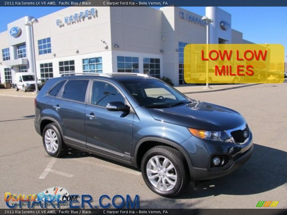 2011 Kia Sorento LX V6 AWD Pacific Blue / Black Photo #1