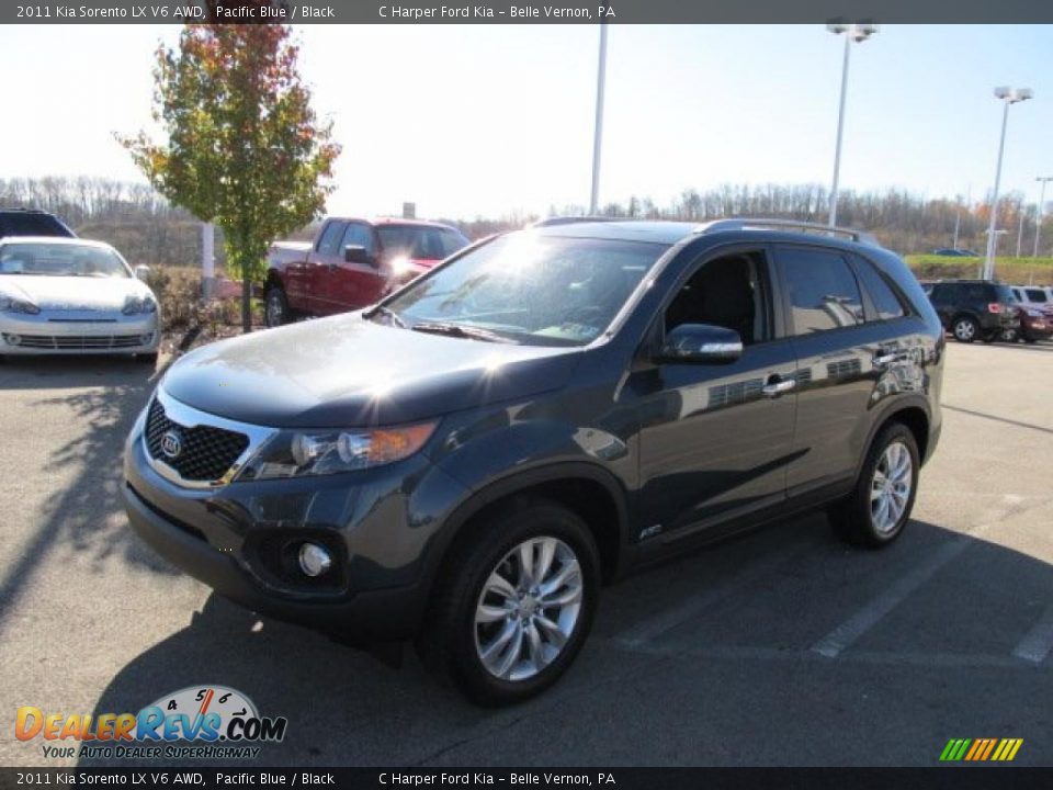 2011 Kia Sorento LX V6 AWD Pacific Blue / Black Photo #5