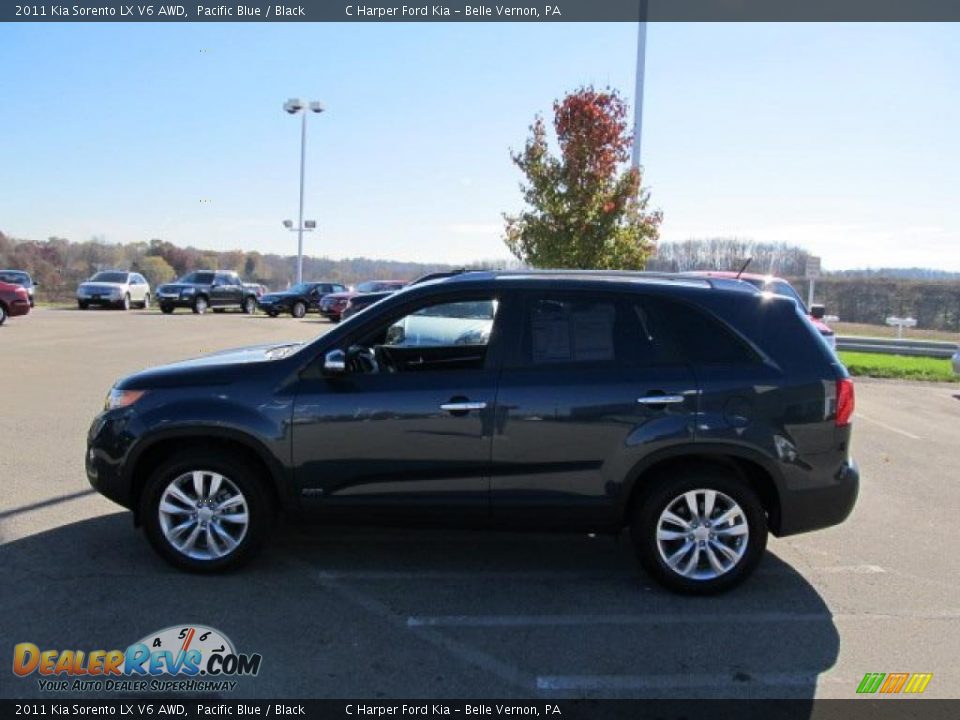 2011 Kia Sorento LX V6 AWD Pacific Blue / Black Photo #6