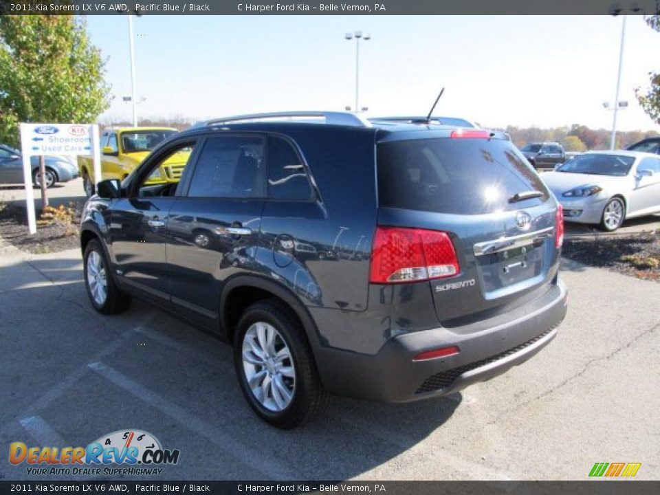 2011 Kia Sorento LX V6 AWD Pacific Blue / Black Photo #7