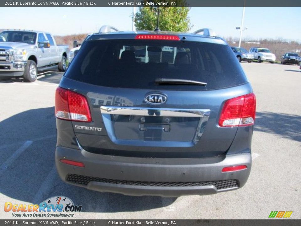 2011 Kia Sorento LX V6 AWD Pacific Blue / Black Photo #8