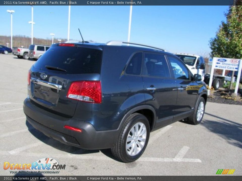 2011 Kia Sorento LX V6 AWD Pacific Blue / Black Photo #9