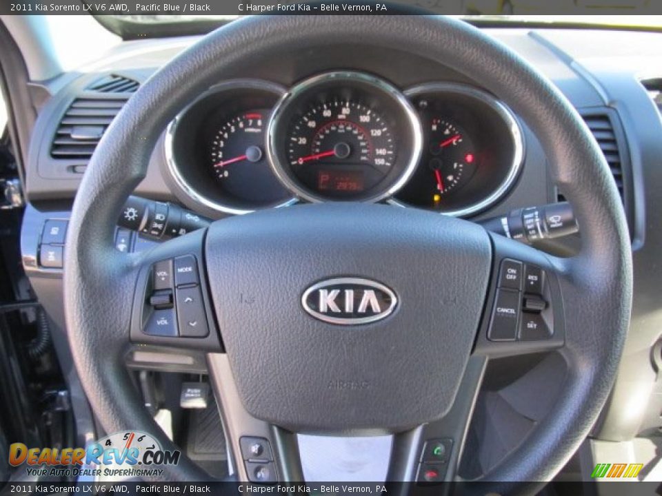 2011 Kia Sorento LX V6 AWD Steering Wheel Photo #17