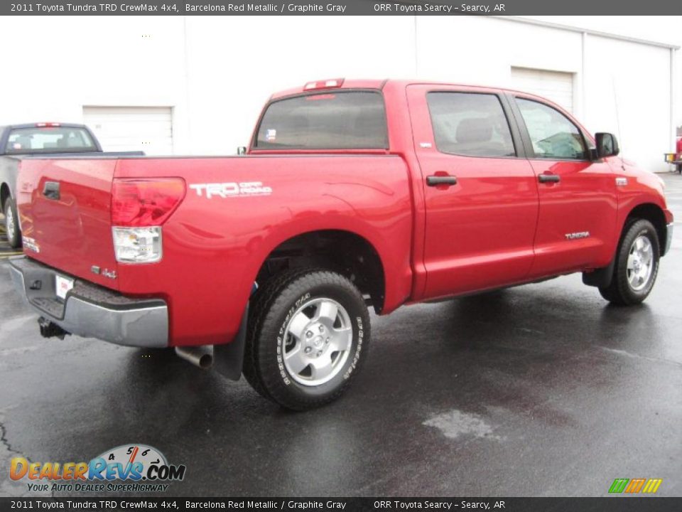 2011 Toyota Tundra TRD CrewMax 4x4 Barcelona Red Metallic / Graphite Gray Photo #6