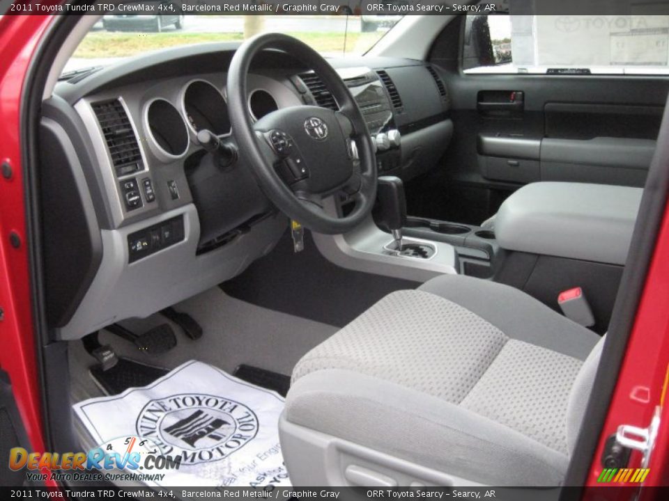 Graphite Gray Interior - 2011 Toyota Tundra TRD CrewMax 4x4 Photo #9