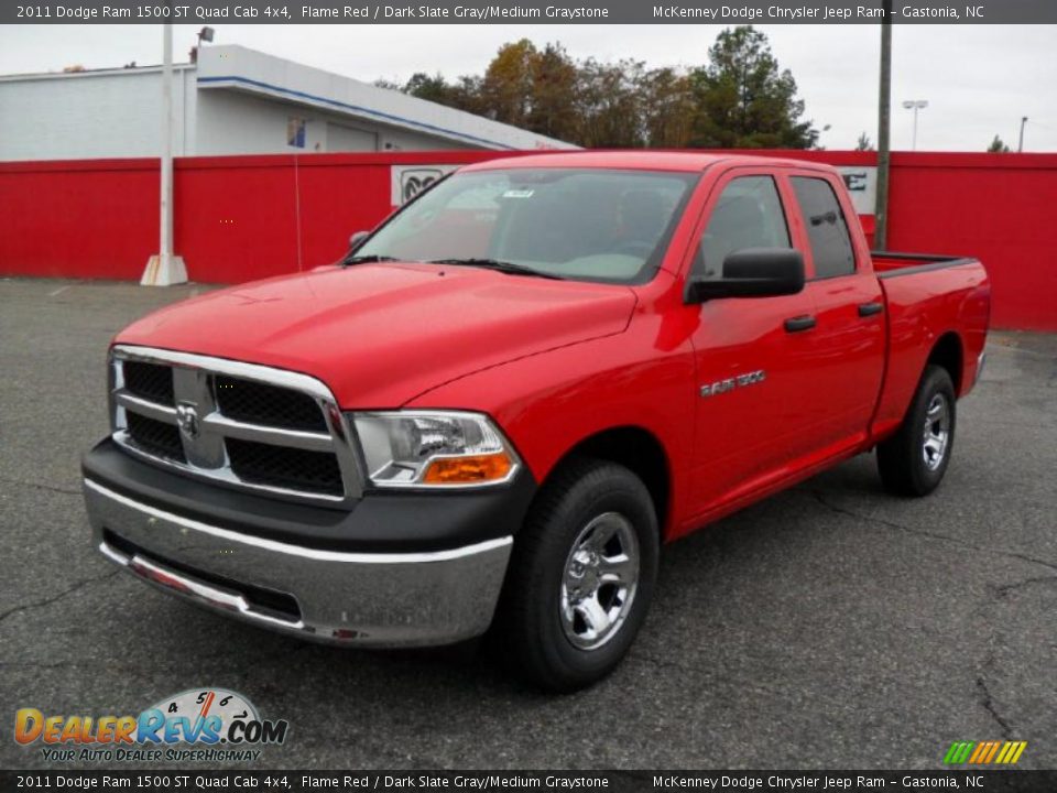 Front 3/4 View of 2011 Dodge Ram 1500 ST Quad Cab 4x4 Photo #1