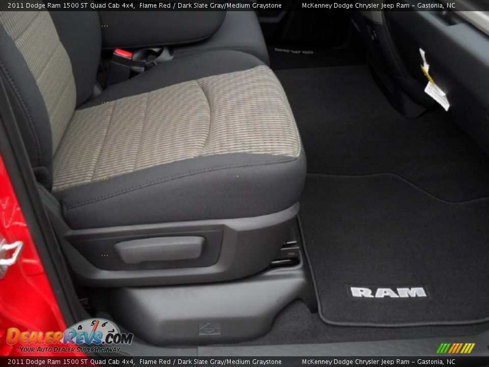 Dark Slate Gray/Medium Graystone Interior - 2011 Dodge Ram 1500 ST Quad Cab 4x4 Photo #21