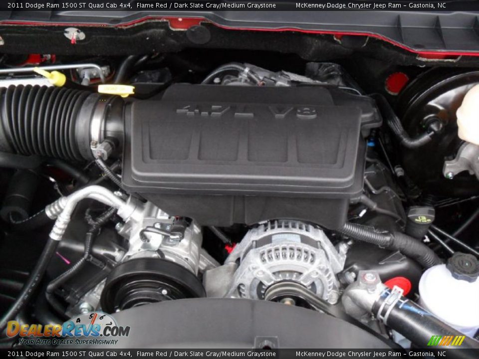 2011 Dodge Ram 1500 ST Quad Cab 4x4 4.7 Liter SOHC 16-Valve Flex-Fuel V8 Engine Photo #27