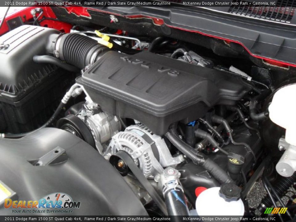 2011 Dodge Ram 1500 ST Quad Cab 4x4 4.7 Liter SOHC 16-Valve Flex-Fuel V8 Engine Photo #28