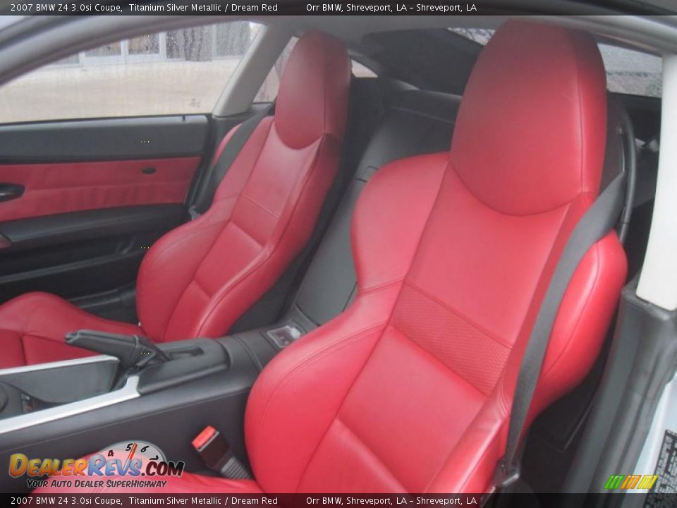 Dream Red Interior 2007 Bmw Z4 3 0si Coupe Photo 7