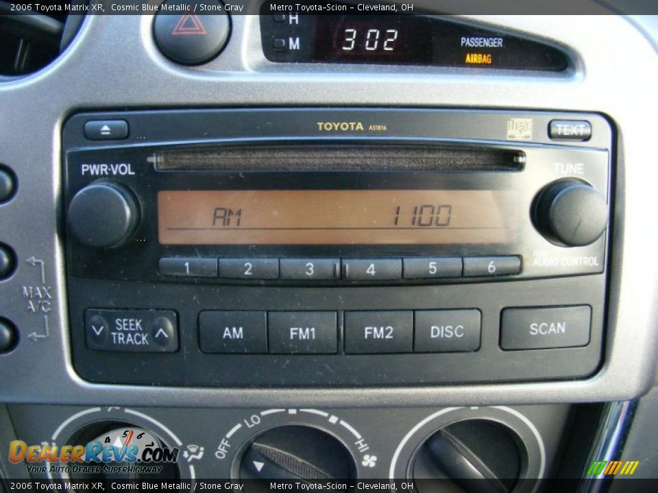 2006 Toyota Matrix XR Cosmic Blue Metallic / Stone Gray Photo #20