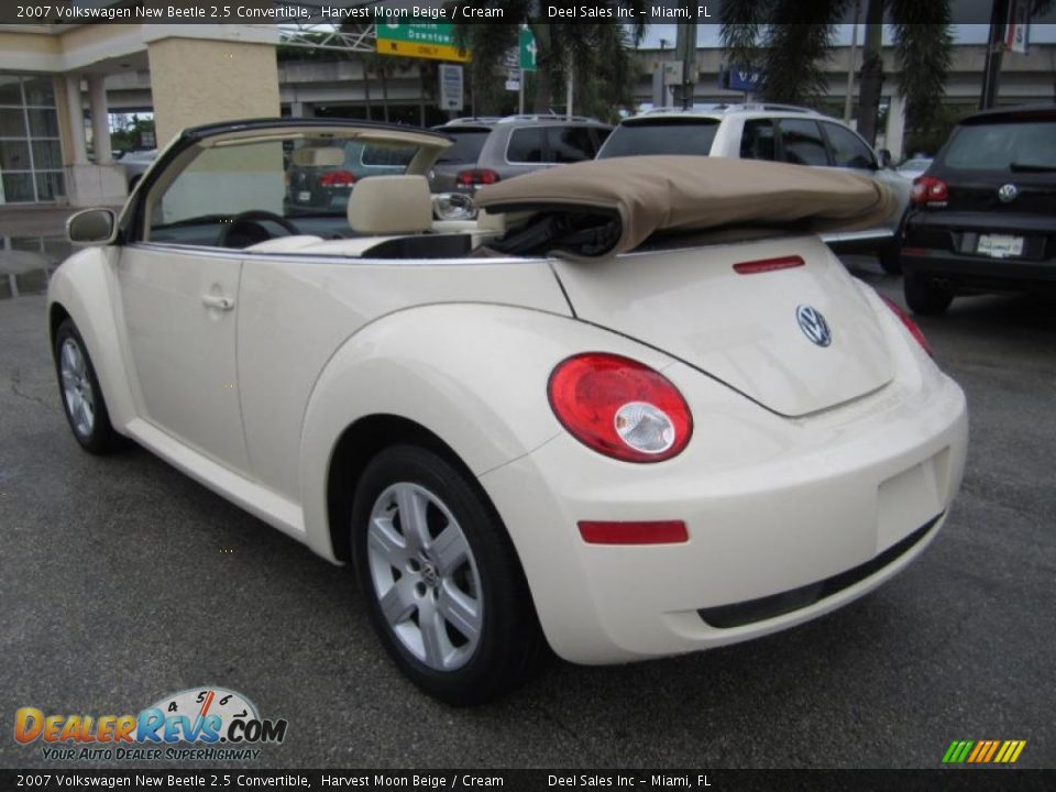 2007 Volkswagen New Beetle 2.5 Convertible Harvest Moon Beige / Cream Photo #3