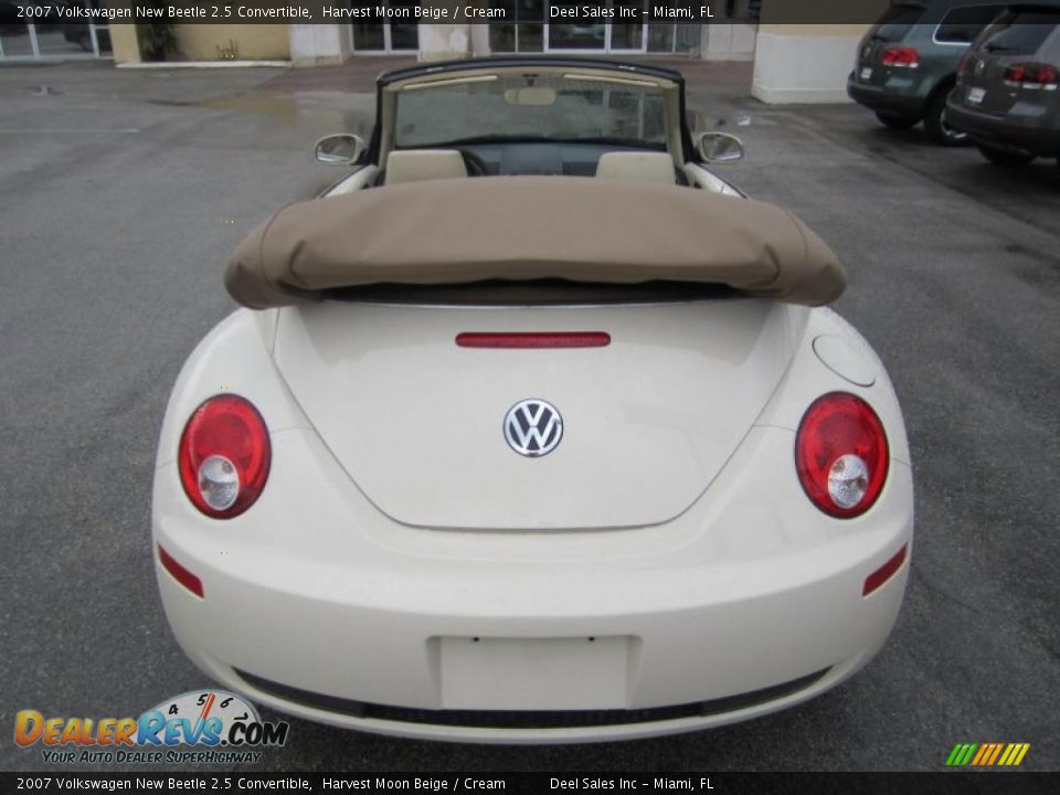 2007 Volkswagen New Beetle 2.5 Convertible Harvest Moon Beige / Cream Photo #4