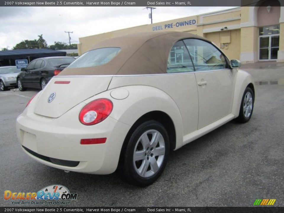 2007 Volkswagen New Beetle 2.5 Convertible Harvest Moon Beige / Cream Photo #5