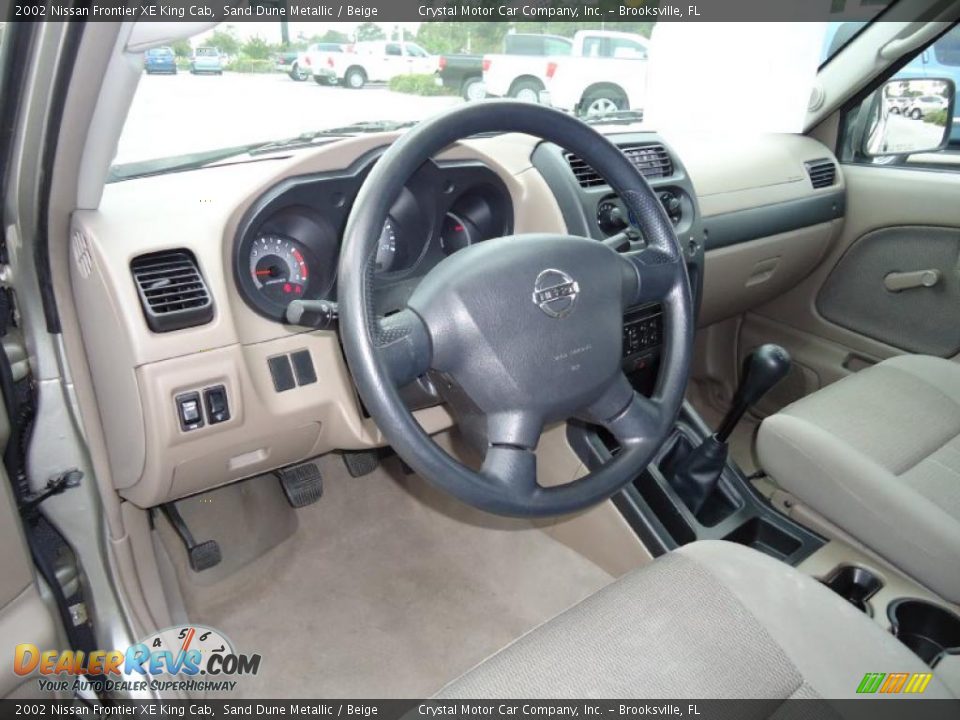 Beige Interior - 2002 Nissan Frontier XE King Cab Photo #7