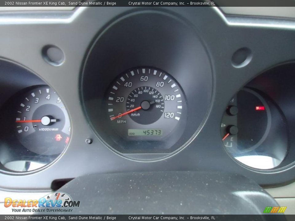 2002 Nissan Frontier XE King Cab Gauges Photo #25