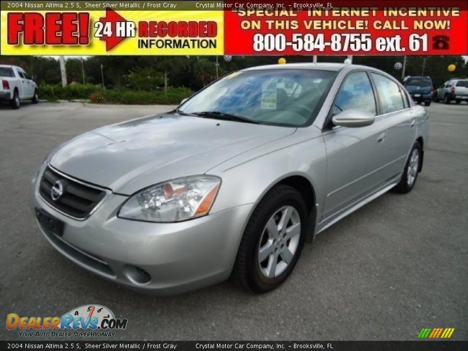 2004 Nissan Altima 2.5 S Sheer Silver Metallic / Frost Gray Photo #1