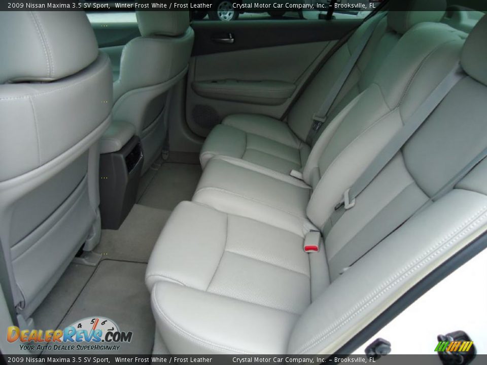 2009 Nissan Maxima 3.5 SV Sport Winter Frost White / Frost Leather Photo #8