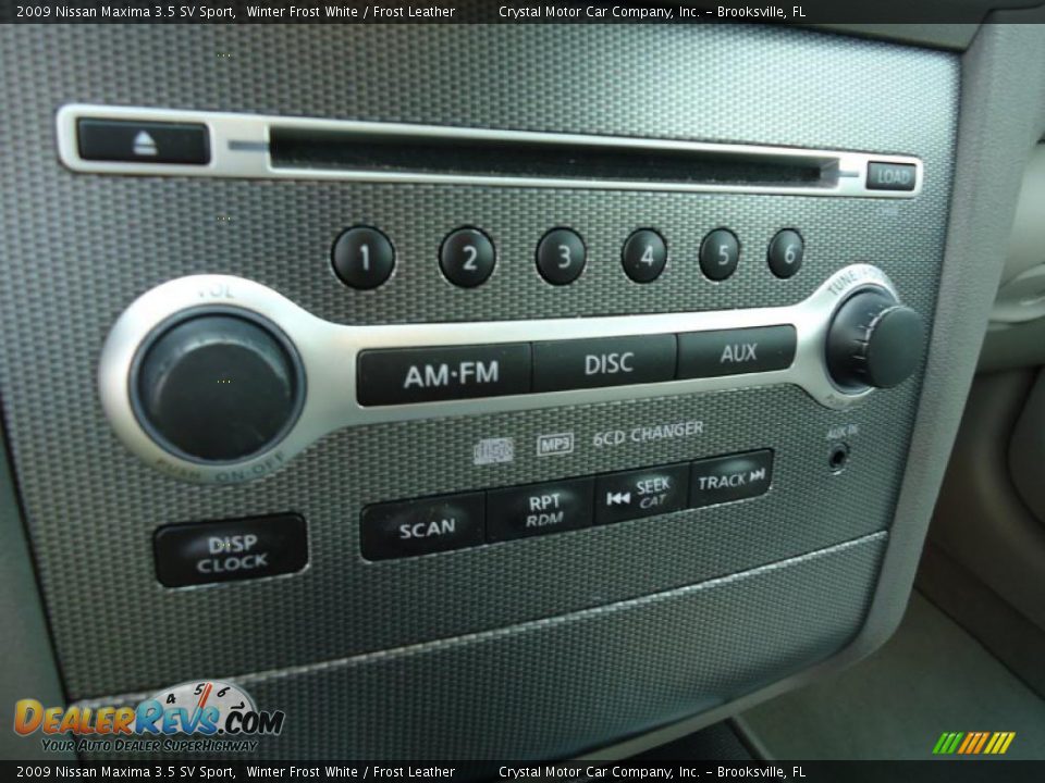 2009 Nissan Maxima 3.5 SV Sport Winter Frost White / Frost Leather Photo #32