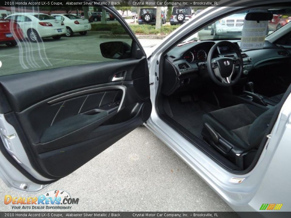 Black Interior - 2010 Honda Accord LX-S Coupe Photo #4