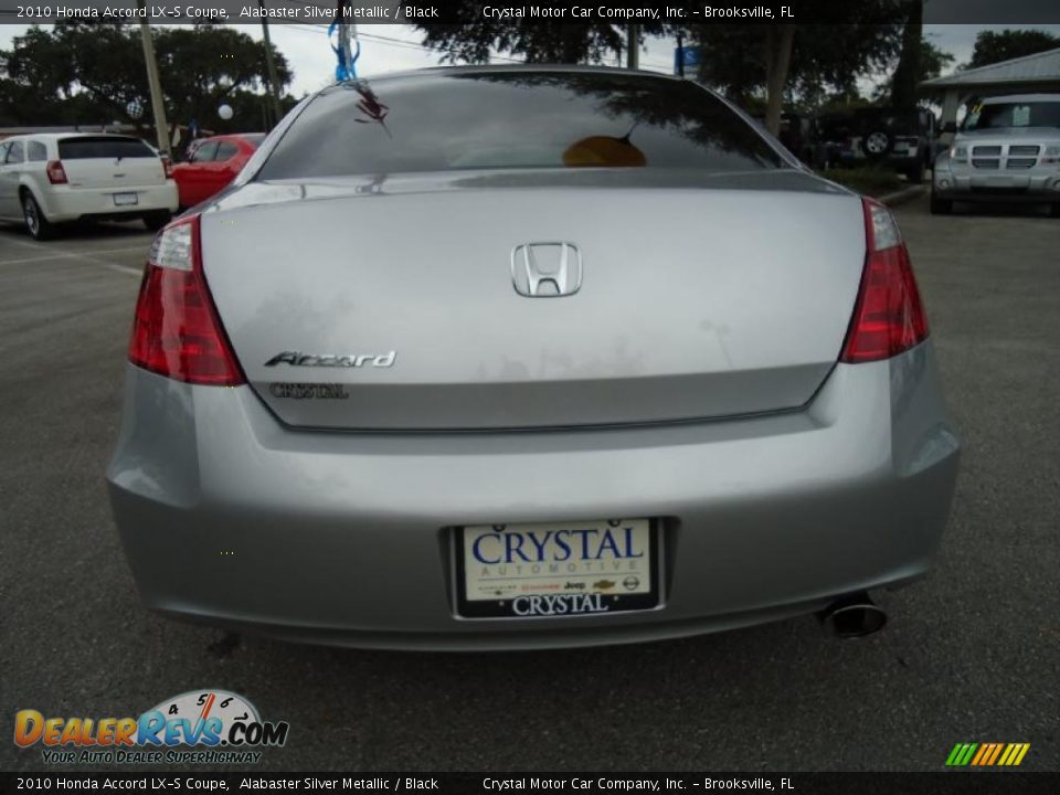 2010 Honda Accord LX-S Coupe Alabaster Silver Metallic / Black Photo #9