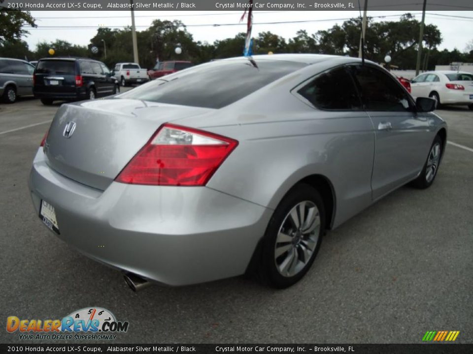 2010 Honda Accord LX-S Coupe Alabaster Silver Metallic / Black Photo #10