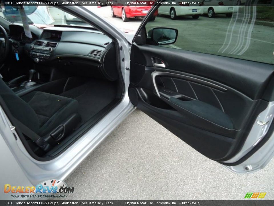 Black Interior - 2010 Honda Accord LX-S Coupe Photo #13