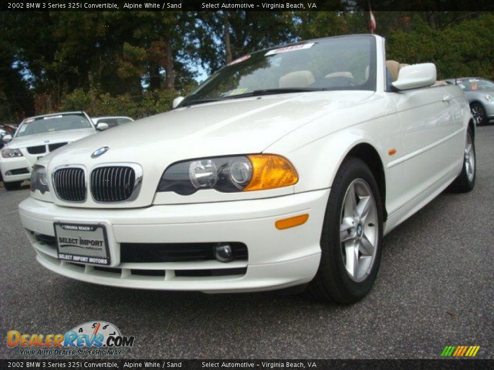 2002 BMW 3 Series 325i Convertible Alpine White / Sand Photo #1