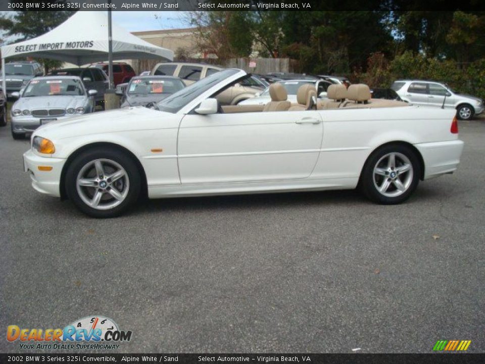 2002 BMW 3 Series 325i Convertible Alpine White / Sand Photo #3