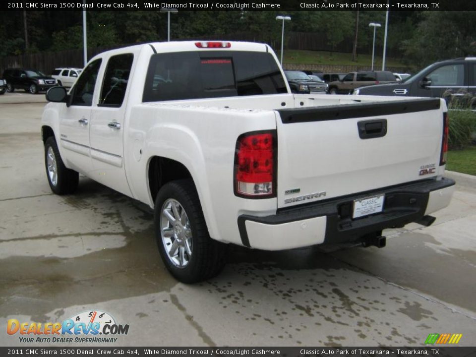 White Diamond Tricoat 2011 GMC Sierra 1500 Denali Crew Cab 4x4 Photo #3