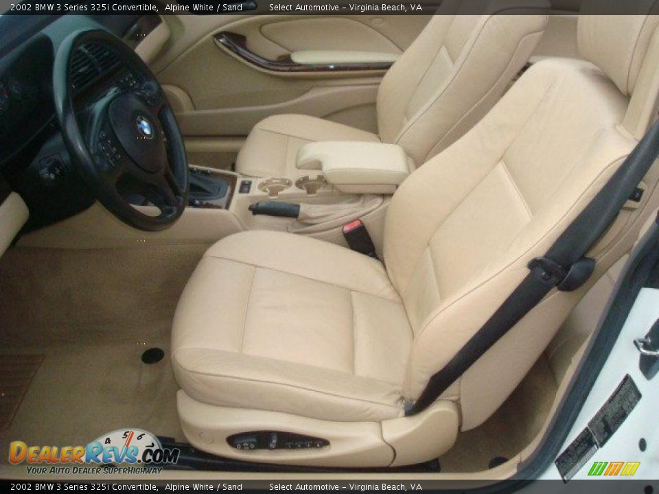 Sand Interior - 2002 BMW 3 Series 325i Convertible Photo #10