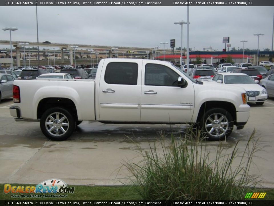 White Diamond Tricoat 2011 GMC Sierra 1500 Denali Crew Cab 4x4 Photo #6