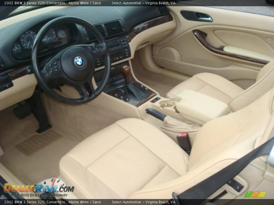 Sand Interior - 2002 BMW 3 Series 325i Convertible Photo #12