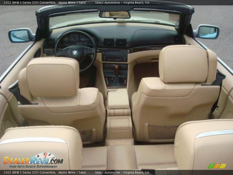 Sand Interior - 2002 BMW 3 Series 325i Convertible Photo #13