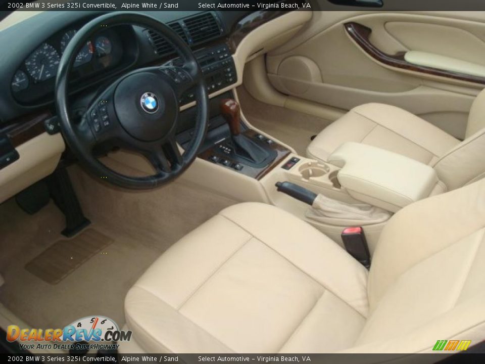 Sand Interior - 2002 BMW 3 Series 325i Convertible Photo #14