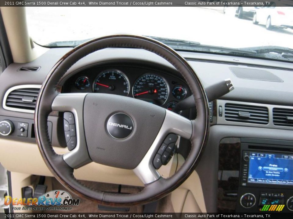 2011 GMC Sierra 1500 Denali Crew Cab 4x4 Steering Wheel Photo #10