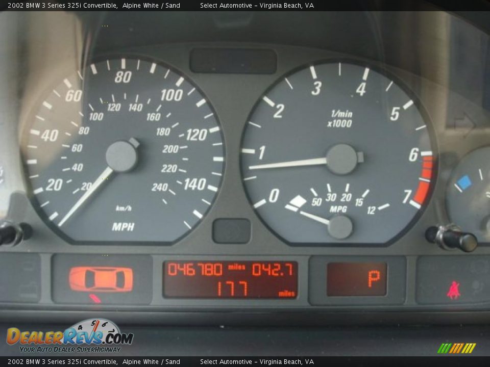 2002 BMW 3 Series 325i Convertible Gauges Photo #18