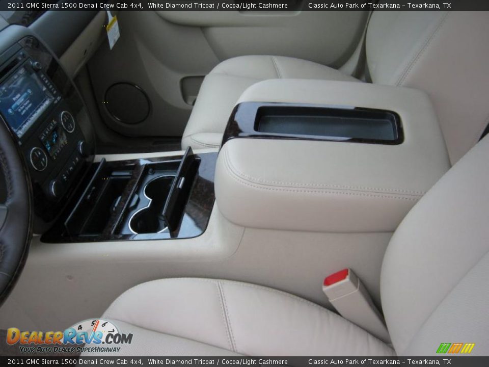 2011 GMC Sierra 1500 Denali Crew Cab 4x4 White Diamond Tricoat / Cocoa/Light Cashmere Photo #12