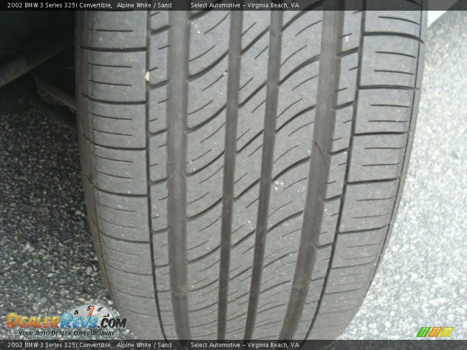 2002 BMW 3 Series 325i Convertible Alpine White / Sand Photo #20