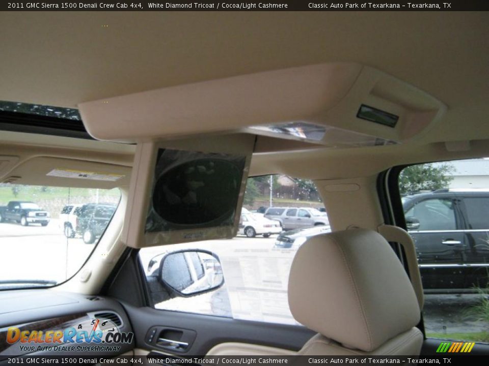 2011 GMC Sierra 1500 Denali Crew Cab 4x4 White Diamond Tricoat / Cocoa/Light Cashmere Photo #14