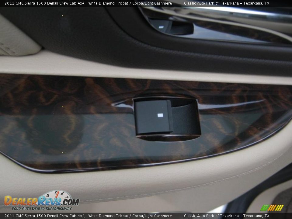 2011 GMC Sierra 1500 Denali Crew Cab 4x4 White Diamond Tricoat / Cocoa/Light Cashmere Photo #23