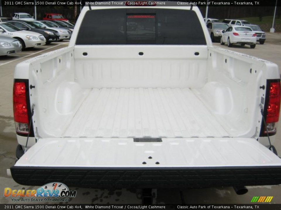 2011 GMC Sierra 1500 Denali Crew Cab 4x4 White Diamond Tricoat / Cocoa/Light Cashmere Photo #24