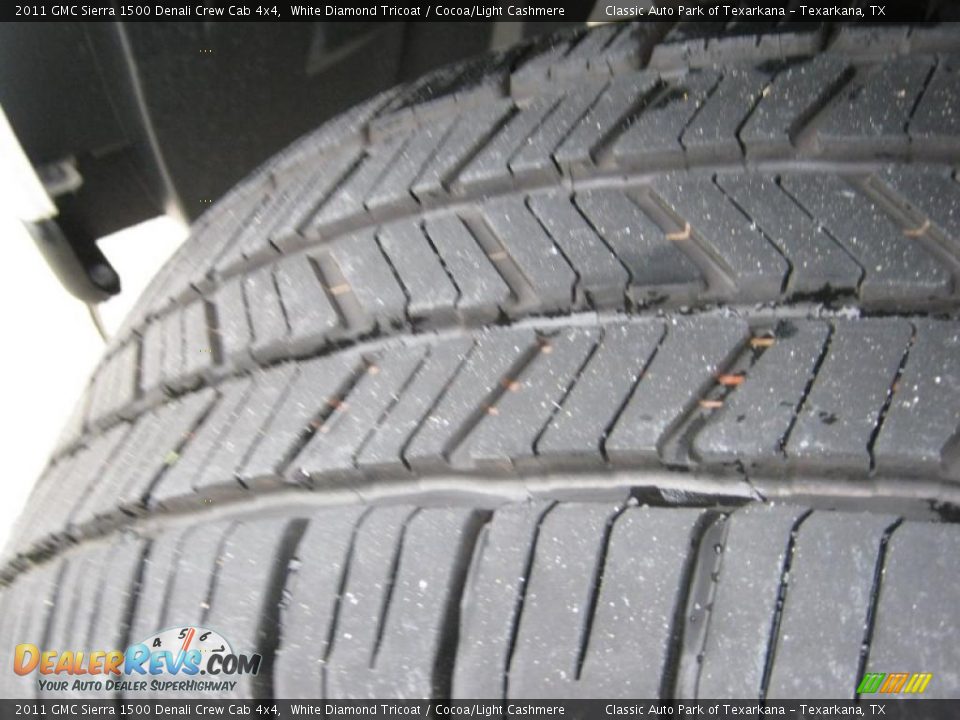 2011 GMC Sierra 1500 Denali Crew Cab 4x4 White Diamond Tricoat / Cocoa/Light Cashmere Photo #26